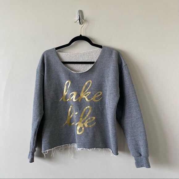 AMERICAN Apparel-Lake Like Raw Edge Pullover Sweater - Picture 4 of 6